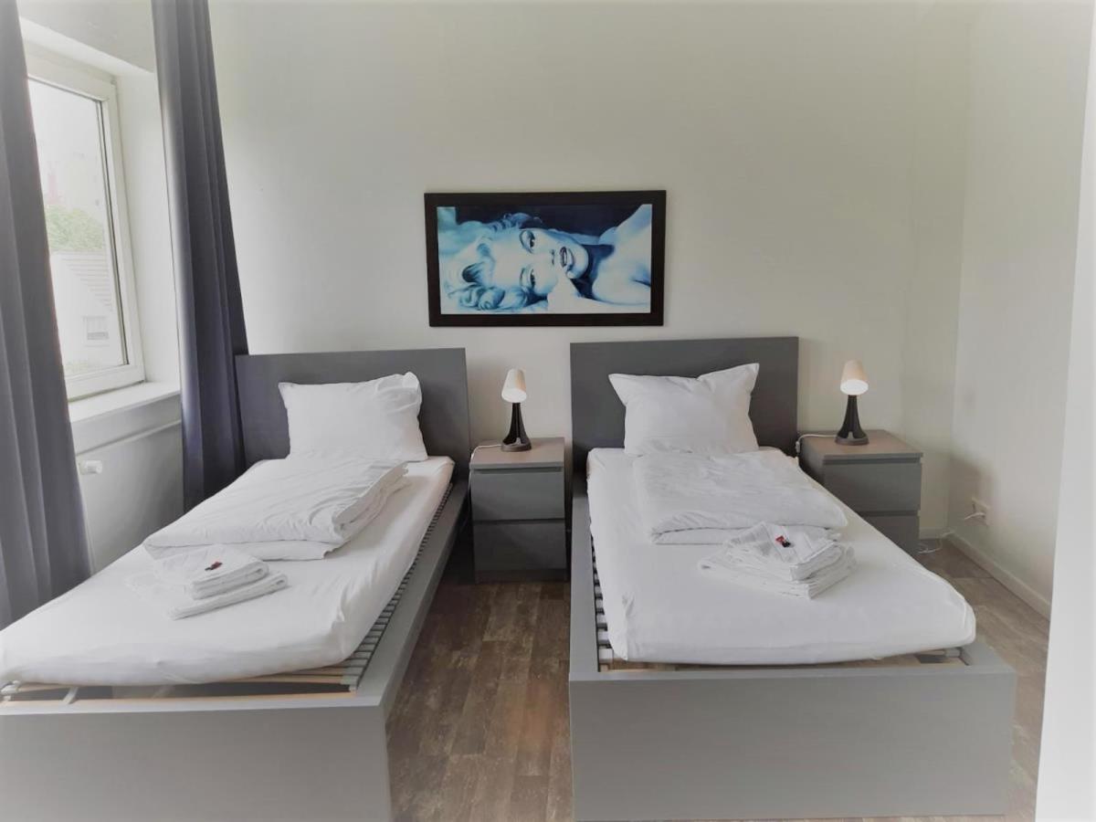 Mehrbett-Apartment 6 Citynah, Einfache Ausstattung Hamburk Exteriér fotografie